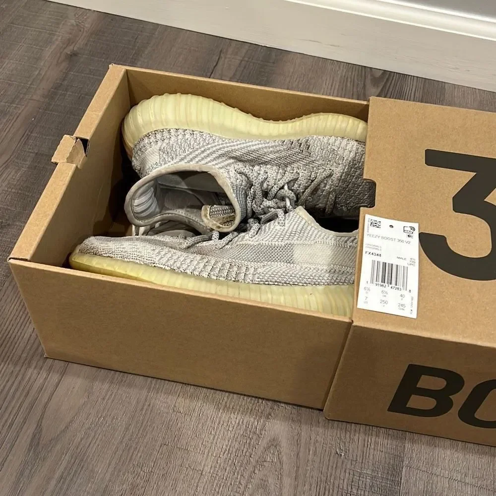Adidas Yeezy Boost 350 V2 Static Colorway Men’s Size 7 Athletic Shoes Sneakers